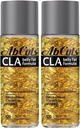 CLA Buik vet Formule - 120 Easy-to- Slik Softgels - Omega 3 Visolie, Vlaszaadolie en Vitamine E - helpt verhogen Antioxidant Supply en gezonde lichaamssamenstelling (pakket van 2)