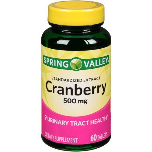 Spring Valley - Cranberry 500 mg, genormaliseerd Extract, 60 tabletten
