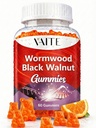 Black Walnut Wormwood Gummies - Herbal Supplement met Artemisia Annua Herb & Juglans nigra Hull voor de spijsvertering Wellness & Natural Body Cleanse, Non-GMO & Gluten Free Supplements - 60 Gummy Kauwtabletten