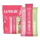 GORGIE Glow Variety Pack 15 Sticks, Electrolyte Powder Healthy Drink Mix, w/Hyaluronic Acid, Aquamin, Vitamine C & D, Probiotica, Geen Suiker, Antioxidanten voor Hydratatie, Huidverzorging en Gut Balance