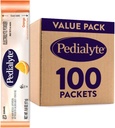Pedialyte Electrolyte Powder Packets, Oranje, Hydratatie Drink, 100 Enkelvoudig Serven Powder Packets
