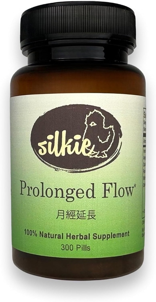 Silkie verlengde stroom - Hormonale balans ondersteuning, verminderingen & Regulates Menstrual Cycle, Hot Flashes & Night Sweats Relief, 300 Tel.
