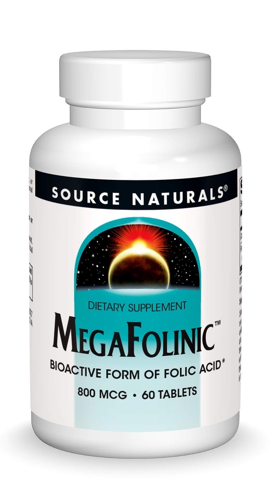 Bron Naturals MegaFolinic 800mcg - 60 tabletten