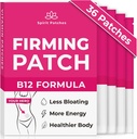 Firming B12 Patches (Pack of 36) - 100% Natural Vitamin Patches for Women, Energy & Body Support, Self-Adhesive Transparent Patches - Enhanced Formula