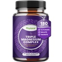 Zeer krachtige Magnesium Complex Capsules - Triple Magnesium Blend met Taurate Glycinate en Malate - 400 mg supplement Ondersteunt ontspanning en algemene wellness Non-GMO Vegan 180 Capsules