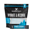 Wilderness Atleet - Hydrate & Recover ..Vloeistof Hydratation Packets Electrolyte Drink Mix - Recover Sneller met Bcaas - 30 Single Serving Hydrate Packets (Blue Raspberry)
