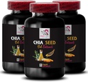 Plantaardige olie - CHIA SEED OLIE EXTRACT - Hydraterende olie, Rijke textuur, Haarverzorging, Glanzende afwerking, Natuurlijke glans, Chia voordelen, Lichtgewicht textuur, Pure hydratatie, Lichaamsolie, Gloeiolie 3 Fles 180 Caps