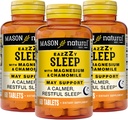 MASON NATUURLIJKE Eazzzy Slapen met Magnesium & Kamille - Natuurlijke Slaaphulp, Ondersteunt Een Kalmer Rustvolle Slaap, 60 tabletten (verpakking van 3)