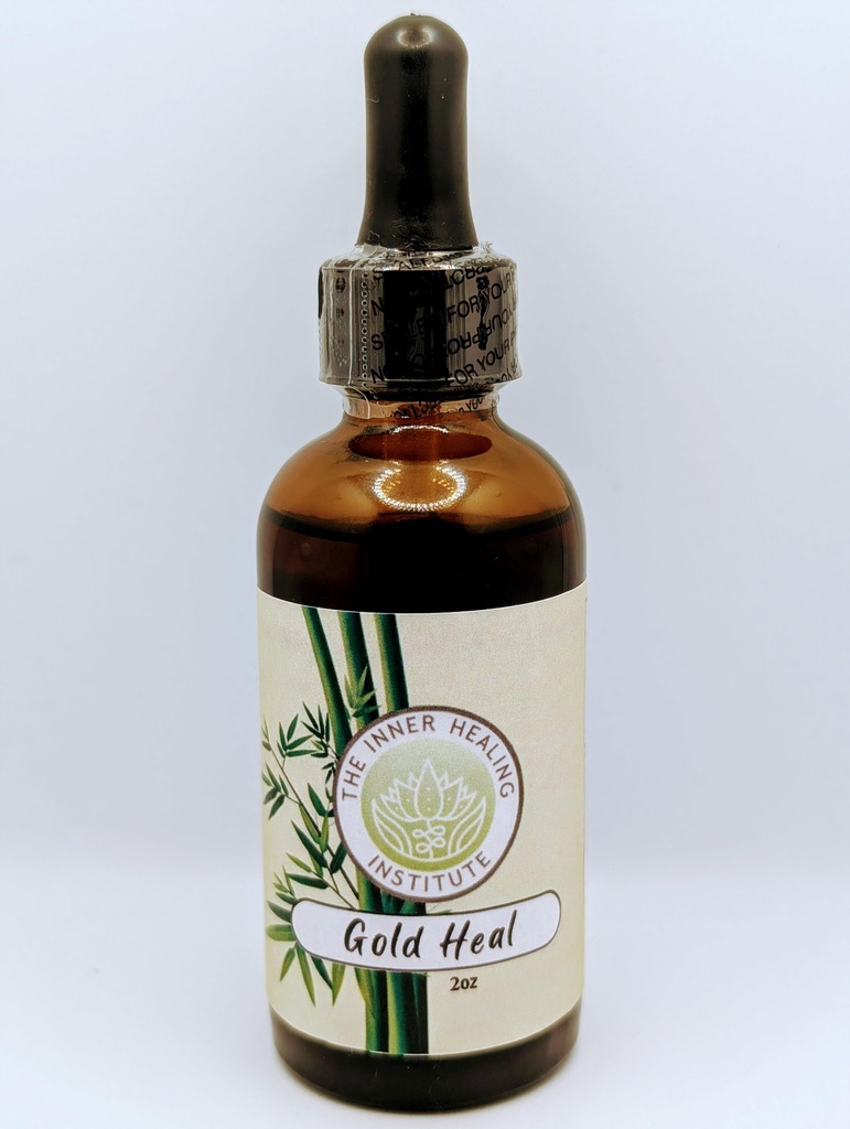 Gold Heal 2oz Tinctuur - Orale druppels Supplement, Een natuurlijke antibiotica voor alle soorten infecties, helpt versnellen van het genezingsproces, Bevat B12.