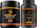 Gorilla Mind Pre Workout (Strawberry Kiwi) + Premium Wei Proteïne (Chocolaat) - Uitgebreide Stack voor brandstof Maximum resultaten