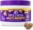 Wellness Pindakaas & Apple Flavored Soft Chews Multi-Benefit supplementen voor honden, 45 Tellen