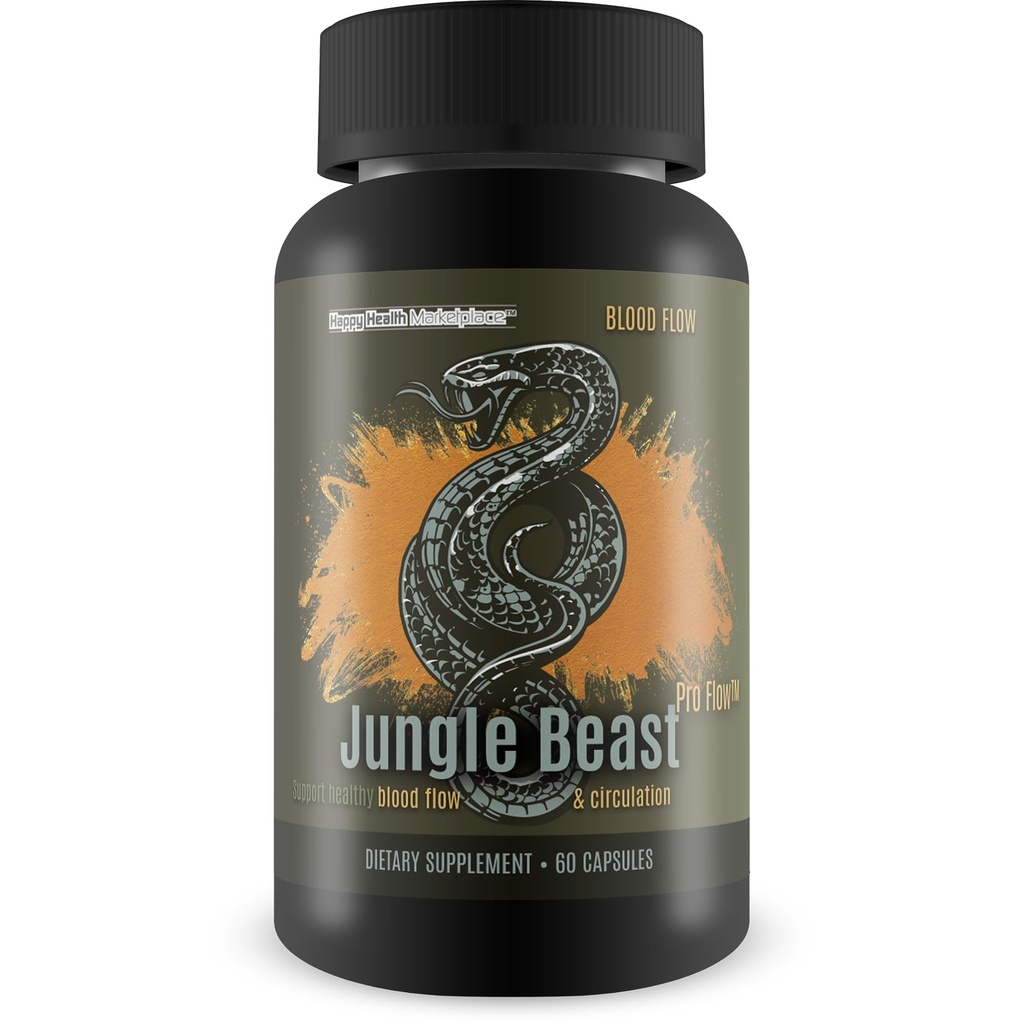 Jungle Beast Pro Flow - onze beste bloedstroom Jungle Beast Pro supplement voor gezonde oplage - gezonde oplage ondersteuning voor verbeterde voeding - bloedcirculatie Supplementen Bloedstroom