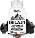 Parker Naturals Pure Himalaya Shilajit Capsules, 2000 mg Strength Shilajit Resin en Fulvic Acid Supplement, Vegan en Glutenvrije Capsules, 120 Tel.