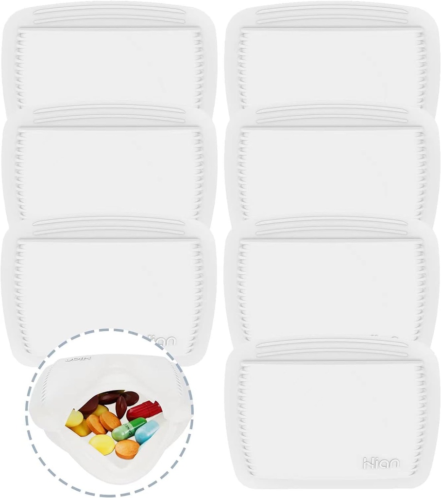 7 Pieces Knijpen Pill Pocket Pill Case - Kleine, lichtgewicht pil Organizer voor reizen - Pill Pouch Houdt Geneesmiddelen veilig - Stevig ontwerp met gemakkelijke Fuss-Free Access - Zak Gesized & Discreet