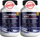 Flow Force Max Extra Prostaat Supplementen voor mannen Capsules, Gezondheidssupplementen - Maximale sterkte, Alle natuurlijke ondersteuning Normale en gezonde functie (120 capsules) (2 Pack)