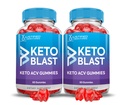 (2 Pack) Apple Cider Vinegar Gummies 1000MG Keto Blast Keto ACV Gummies Geavanceerde formule samengesteld met Granaatappel Beet Juice Powder B12 Vegan Non GMO 120 Gummys