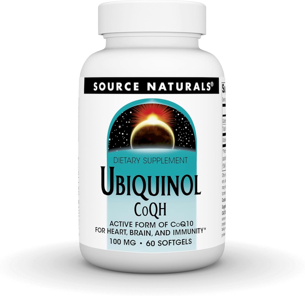 Bron Naturals Ubichinol CoQH 100mg Serveren - 60 Softgels