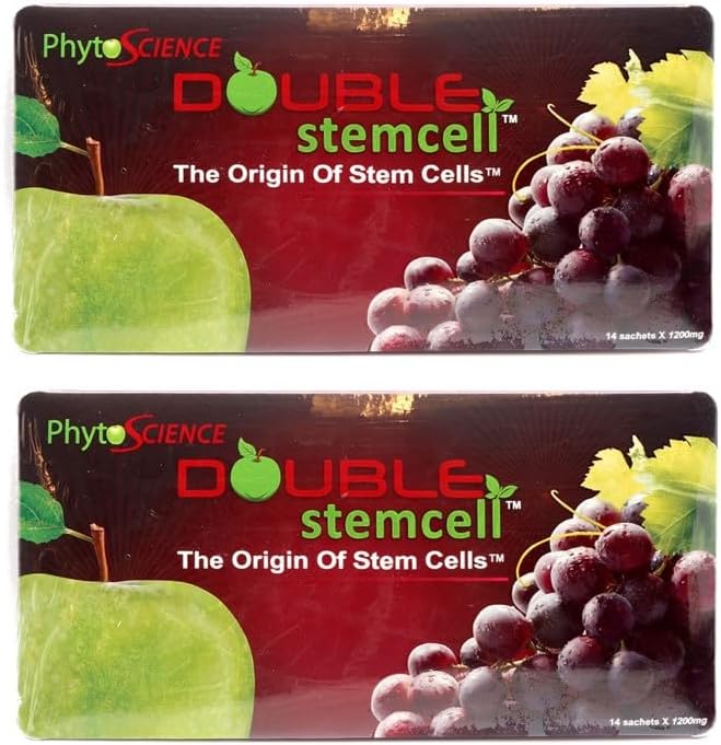 2X Phytoscience Dubbele stam Cell Anti Veroudering Supplement Acai Berry Extract Blueberry Reduce rimpels Poriën Fine Lines huid Textuur (14 Sachets/pack)