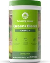Verbazingwekkende Gras Greens Blend Energie: Smoothie Mix, Super Greens Poeder en plantaardige Cafeïne met Matcha Groene Thee & Beetwortelpoeder, Citroen Lime, 60 Servers (Verpakking mei Vary)