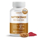 NATTOKINASE 11-in-1 Formule - met Red Yeast Rice Coenzyme Q-10 Quercetine, Milk Thistle, Resveratrol - Non-GMO, Gluten-Free, Soy-Free