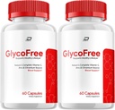 GlycoFree Capsules, GlycoFree Advanced Supplement, Alle natuurlijke formule om gezond niveau te handhaven, maximale sterkte dagelijkse formule, Glyco Gratis Capsules Reviews (2 Pack - 120 Capsules)