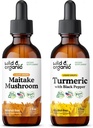 Maitake Mushroom Tinctuur 2 fl oz & Turmeric Tinctuur 2 fl oz