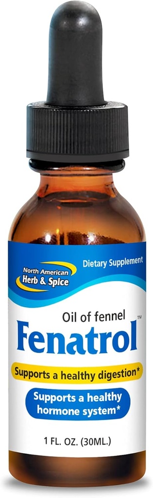 NOORD AMERICAN HERB & SPICE Fenatrol - 1 fl. oz. - Olie van Wild Fennel - Ondersteunt gezonde spijsvertering & a Healthy Hormonal & Urinary System - Non-GMO - 172 porties