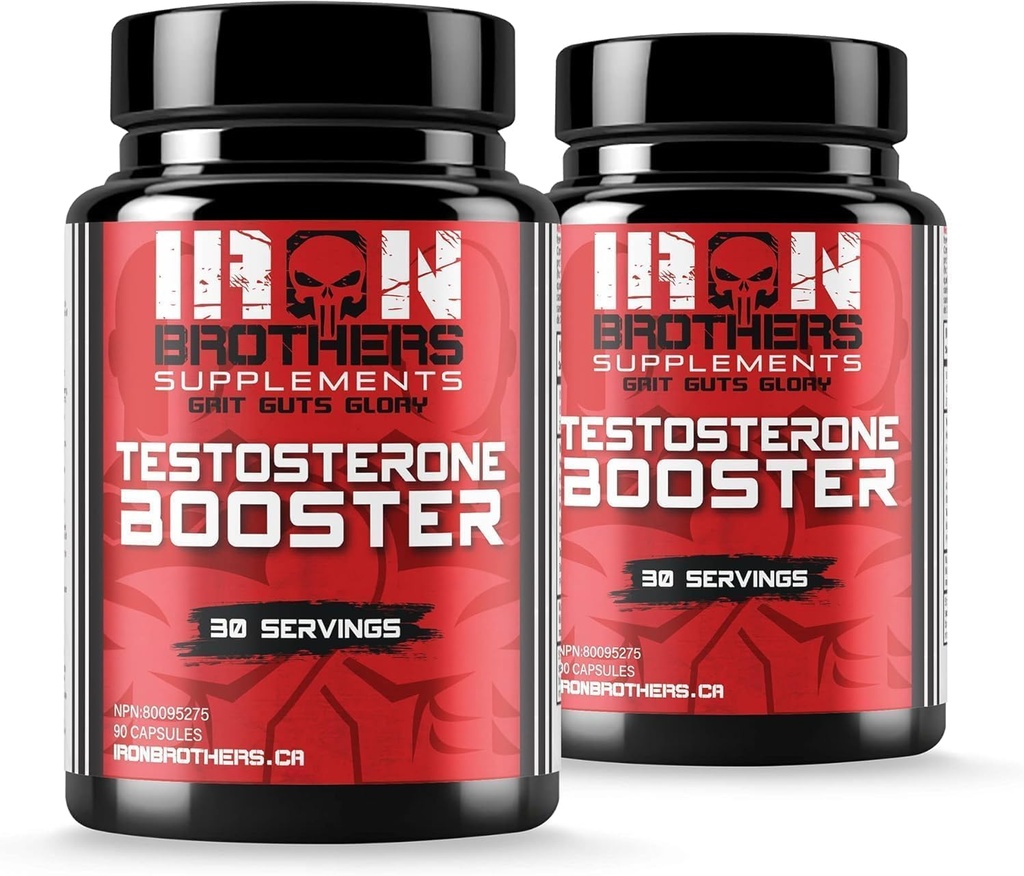 Testosteron Booster Supplementen voor mannen - Estrogeenblokker - Supplement Natuurlijke energie, sterkte en uithoudingsvermogen - Lean Spiergroei - Bevordert vetverlies - Verhoog mannelijke prestaties (2 flessen)