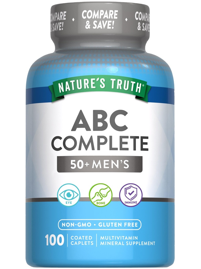 De waarheid van de natuur Mannen 50+ Multivitaminen met vitamines A, C, E, B6 & B12 