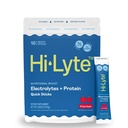 Hi-Lyte Electrolytes + Proteine Quick Sticks Crisp Apple, 16 Servings - Natrium, Kalium, Wei Proteïne - Keto Friendly - 5g Proteïne, Geen Suiker