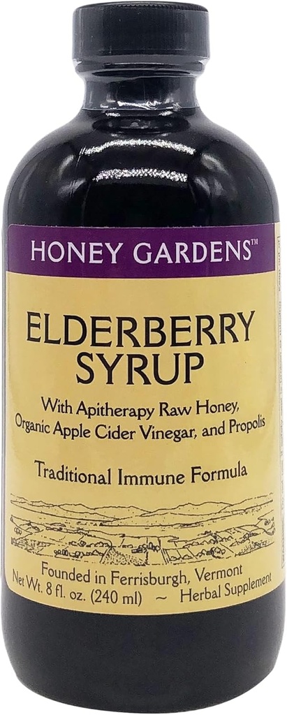 Honey Garden APIARIES Apitherapie Honing Vlierbessen Extract, 8 FZ