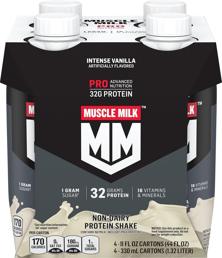 Muscle Milk Pro Series Proteïne Shake, Intense Vanilla, 4 Tellen