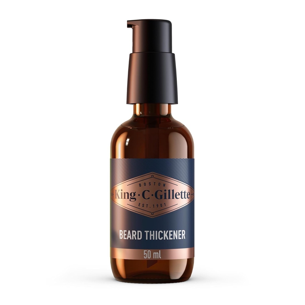 King C. Gillette Beard Thickener geformuleerd met vitamine B complex en cafeïne, 1,7oz