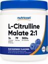 Nutricost L-Citrulline Malate 2:1 (300 Gram) (Blauwe framboos)