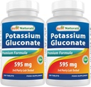 Best Naturals Kalium Gluconaat 595 mg 250 tabletten (250 telling (verpakking 2))