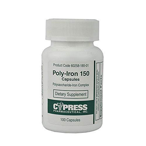 Poly-Iron 150 Capsules Vergelijkt met Niferex 150, 100 ea