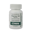 Poly-Iron 150 Capsules Vergelijkt met Niferex 150, 100 ea