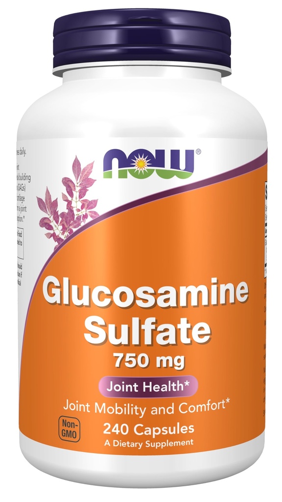 NOW Foods Supplementen, Glucosamine sulfaat 750 mg, met UL Dieetsupplement Certificatie, 240 Veg Capsules