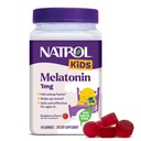 Natrol Kids Melatonine Gummies 1mg, Kinder Melatonine voor Rustige Slaap, 140 Raspberry-Gearomatiseerde Slaap Gummies, 140 Day Supply