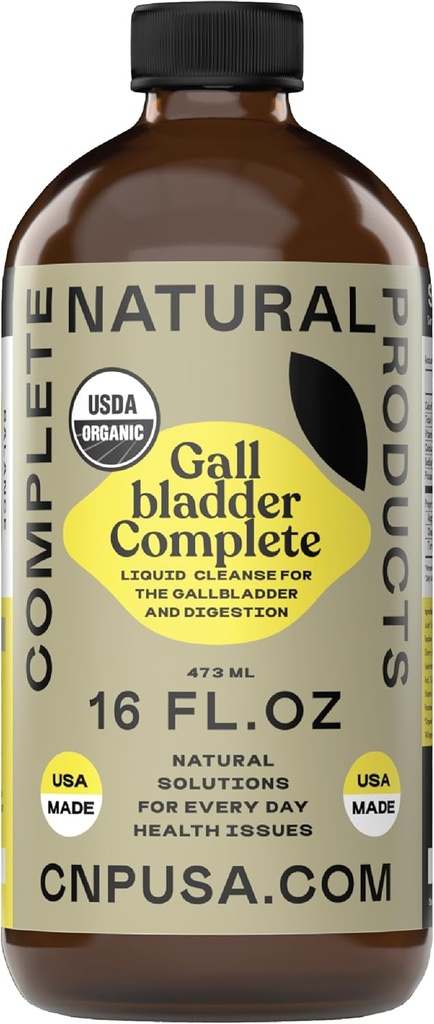 Complete Natural Products Gallblad Complete - 16oz glazen fles, Gallblad Cleanse Supplement