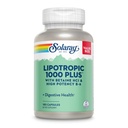 SOLARAY Lipotropic 1000 Plus met Betaine HCl & High Potency B-6, Gezonde spijsvertering, Energie en Vet Metabolisme Ondersteuning, Lipotropic Complex Plus Aloë Vera, 60 dagen garantie, 30 porties, 180 capsules