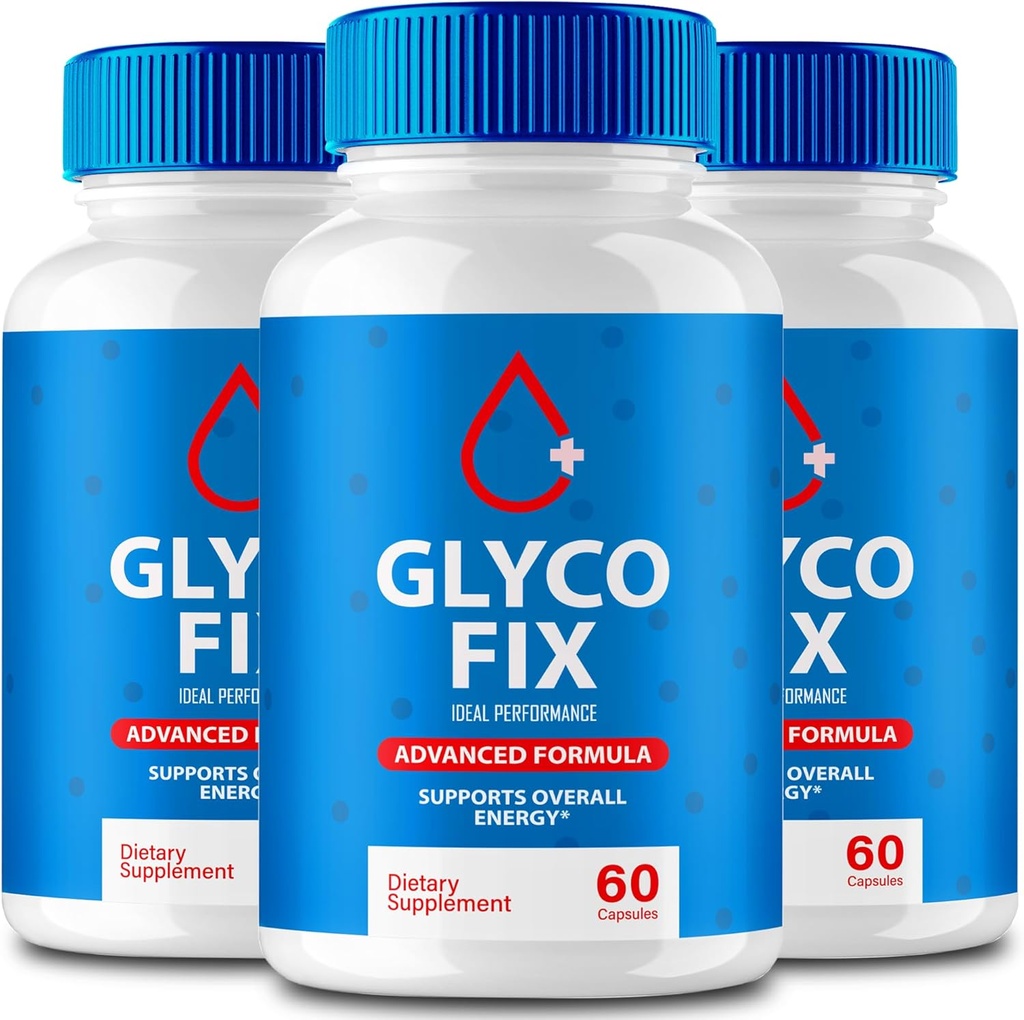 IDEAL PERFORMANCE Glycofix Capsules, Glycofix Support Supplement Pillen - Maximale sterkte, GlycoFix Health & Wellness Capsules, GlycoFix All Natural Formula, GlycoFix Capsules Reviews (3 Pack)