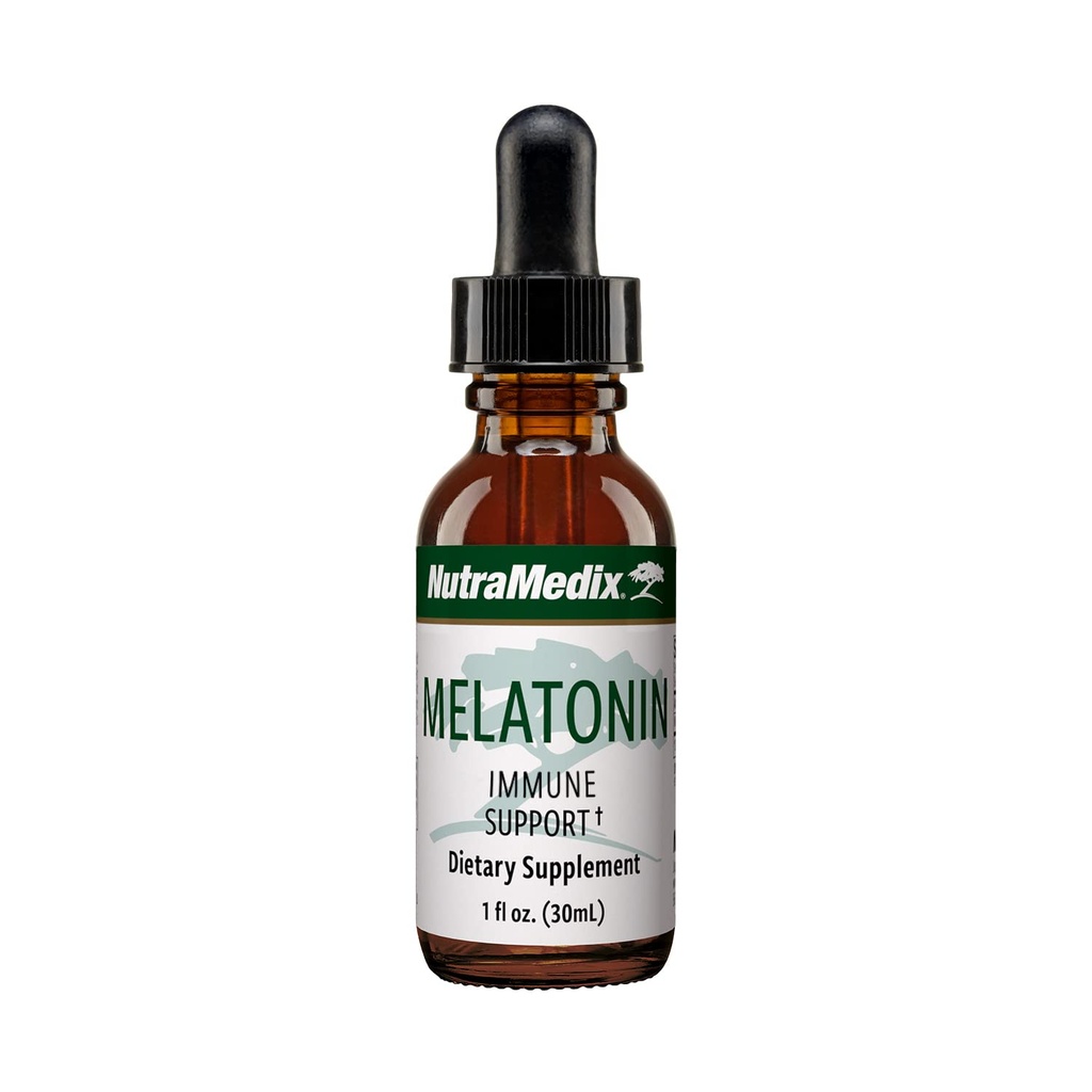 NutraMedix Melatonine Night Support Drops for Occasional Slapelessness - Liquid Melatonine for Optimal Rest, Immuun System & Mood Support - May Help with Feeling Groggy (1oz / 30ml)