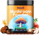 Paddestoelenpoedersupplement, 75 Serves 10 Paddenstoelen Blend for Coffee & Smoothies, 8 oz Paddenstoelen & Rhodiola Rosea with Lions Mane, Reishi, Chaga, Cordyceps for Energy, Memory, Immune