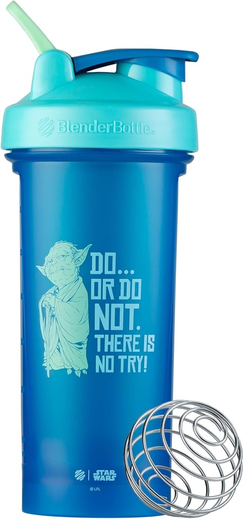 BlenderBattle Star Wars Classic V2 Shaker Bottle Perfect voor eiwitshakes en pre-workout, 28-Ounce, Do... Of niet doen. Er is geen poging.