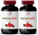 Hawthorn extract supplement - HAWTHORN BERRIES EXTRACT - bessen supplement, antioxidant supplement voor vrouwen, antioxidant bessen, biologische hawthorn bessen extract, antioxidanten voor vrouwen 2 Bot 120 Caps