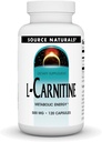 Bron Naturals L-Carnitine 500 mg voor Metabole Energie - 120 capsules