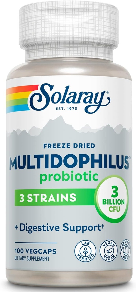 Solaray Multidophilus Supplement 3 Miljard, 100 Tel.