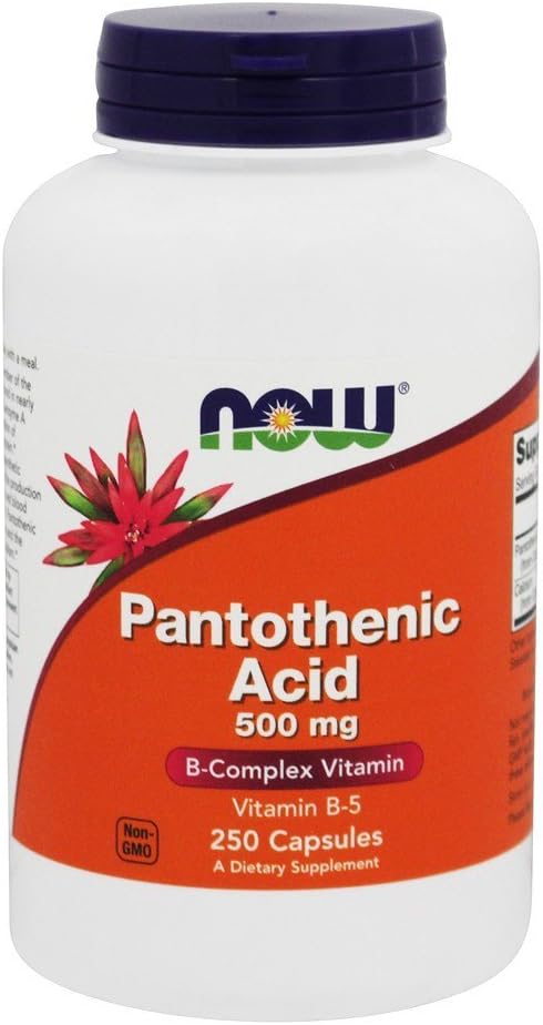 Nu Foods Pantothenic Acid, 250 caps / 500 mg (verpakking van 2)