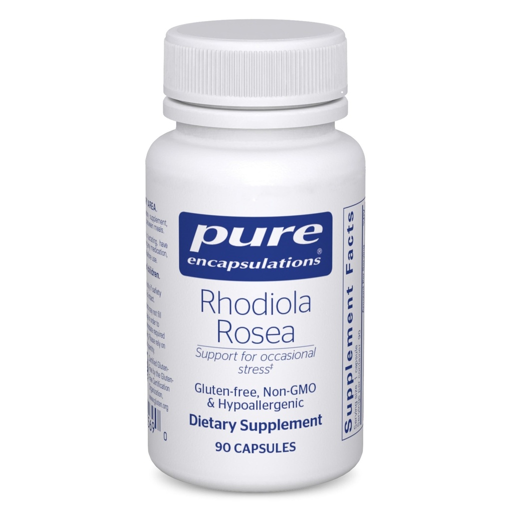 Pure Encapsulations Rhodiola Rosea - voor Occasional Stress, Endurance & Fatigue Relief* - met Adaptogenen - Glutenvrij & Vegan - 90 capsules